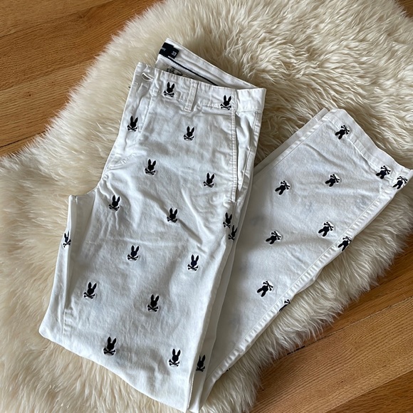 MUKTANK×LOUMUTAKU All-over Print Angel Bunny Pants
